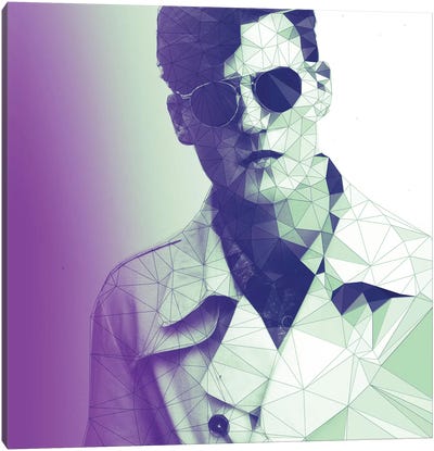 Fashion Snob Purple Haze Canvas Art Print - Men's Fashion Art