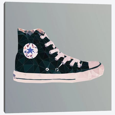 Chuck Taylor All-Stars: Black Canvas Print #GSS23} by 5by5collective Art Print