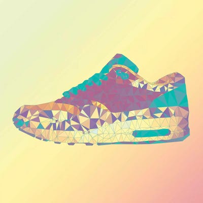 Air Max 1: Rio Sunrise by 5by5collective framed canvas print