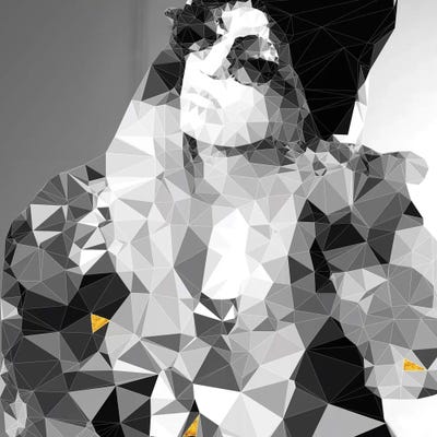 Urban Camo Gold by 5by5collective framed canvas print