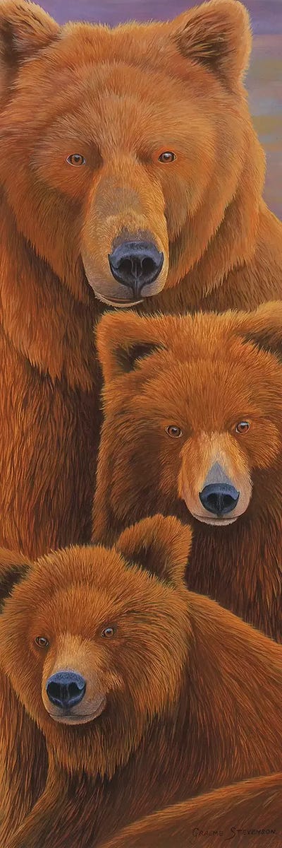 Alaska Coming I by Graeme Stevenson multi panel art