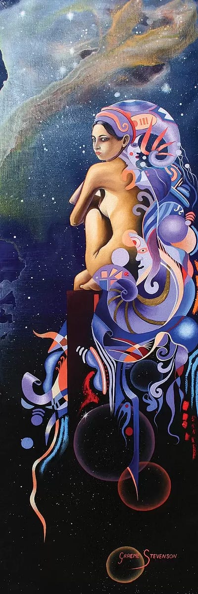 At The Edge Of The Universe by Graeme Stevenson multi panel art