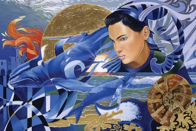 Atlantis Rising by Graeme Stevenson framed wall art