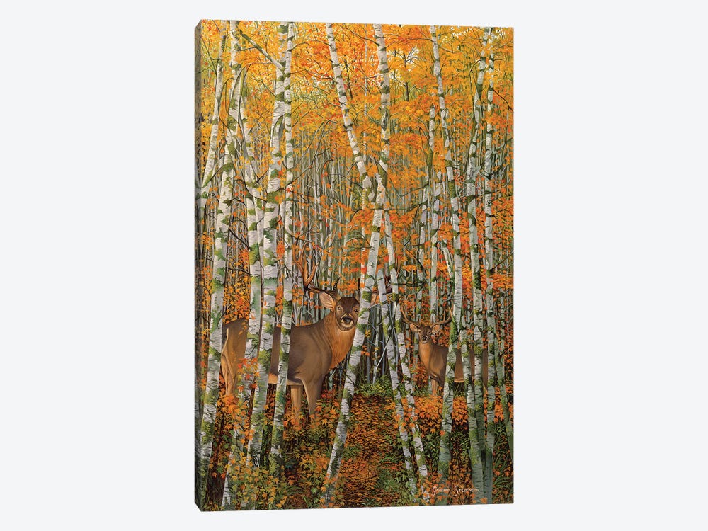 Autumn Stags by Graeme Stevenson 1-piece Art Print