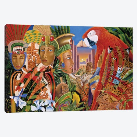 Aztec Days Canvas Print #GST118} by Graeme Stevenson Canvas Art Print