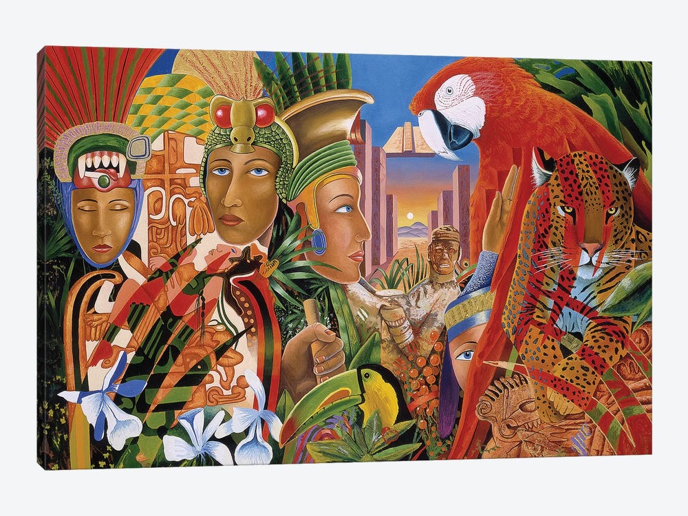 Aztec Days by Graeme Stevenson 1-piece Canvas Wall Art