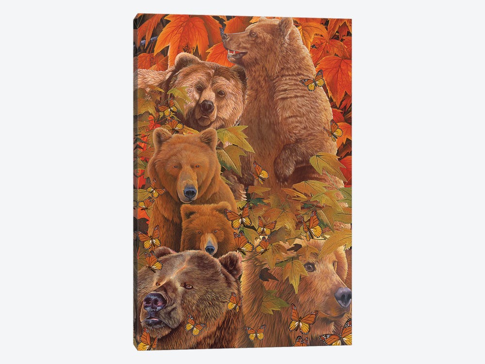 Bears Are There by Graeme Stevenson 1-piece Canvas Art Print