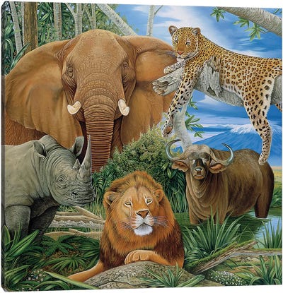 Big Five Canvas Art Print - Cheetah Art