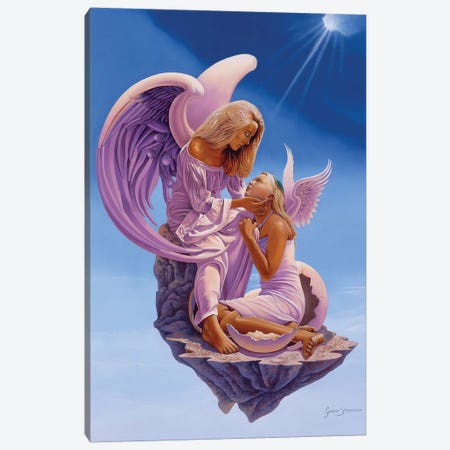 Birth Of An Angel Canvas Print #GST127} by Graeme Stevenson Art Print