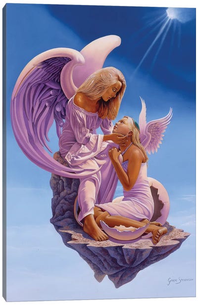 Birth Of An Angel Canvas Art Print - Graeme Stevenson