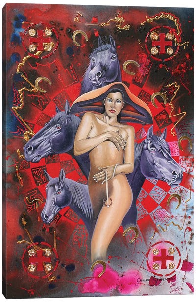 Dark Luck Canvas Art Print - Graeme Stevenson