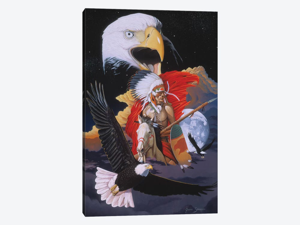 Eagle Warrior by Graeme Stevenson 1-piece Canvas Art Print