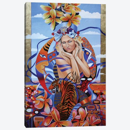 Electric Madonna Canvas Print #GST166} by Graeme Stevenson Art Print