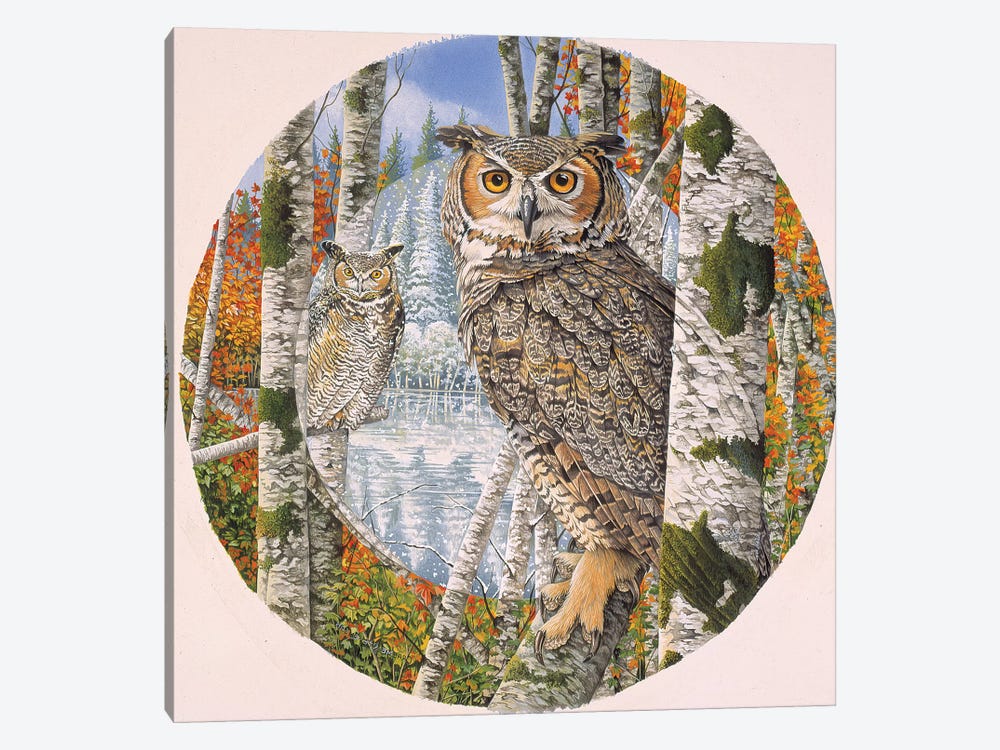 Great Horned Camoflage by Graeme Stevenson 1-piece Canvas Wall Art