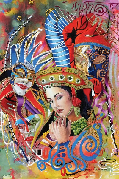 Mardi Gras by Graeme Stevenson acrylic art print