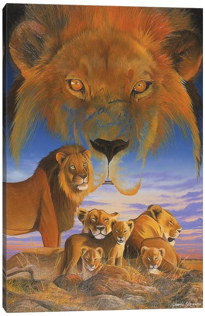 Masai Morning Canvas Art Print - Graeme Stevenson
