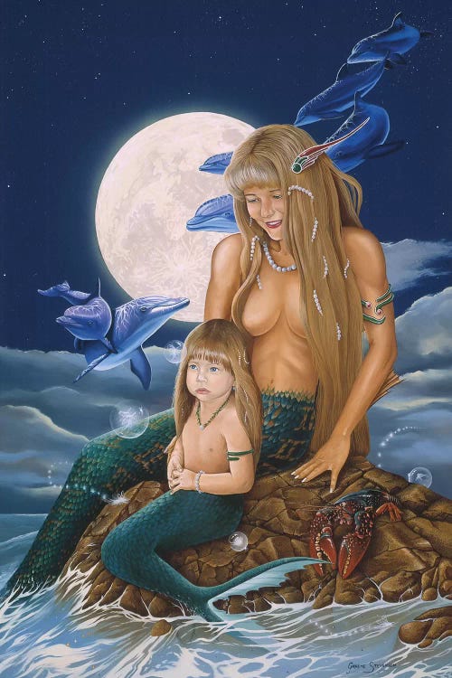 Mermaids by Graeme Stevenson wall art