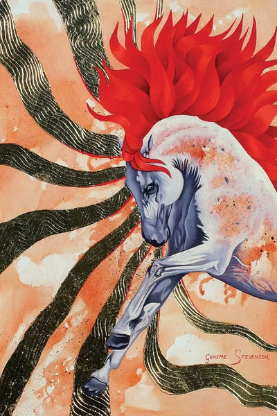 Red Stallion by Graeme Stevenson acrylic art print