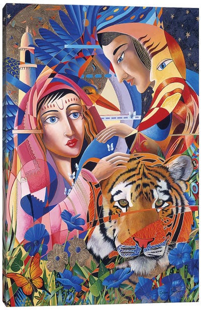 Sweet Taste Of India Canvas Art Print - Tiger Art