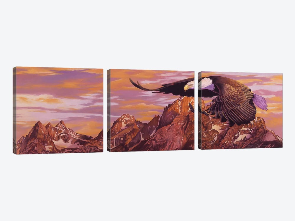 Teton Majesty by Graeme Stevenson 3-piece Canvas Print