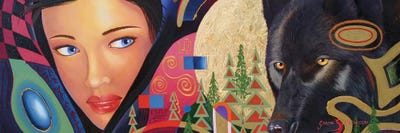 In The Forest  by Graeme Stevenson framed canvas print