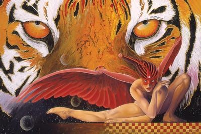 The Tigress by Graeme Stevenson framed wall art