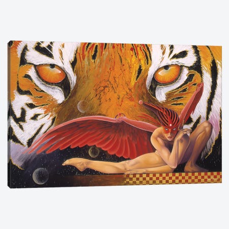 The Tigress Canvas Print #GST311} by Graeme Stevenson Canvas Art Print