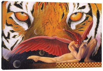 The Tigress Canvas Art Print - Graeme Stevenson