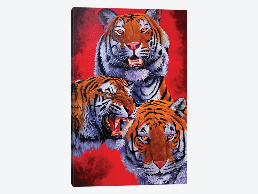 Tigers by Graeme Stevenson 1-piece Canvas Art Print