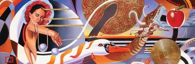 Weighing Up The Consequences by Graeme Stevenson multi panel art