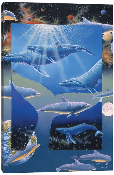 Whale Song Canvas Art Print - Graeme Stevenson