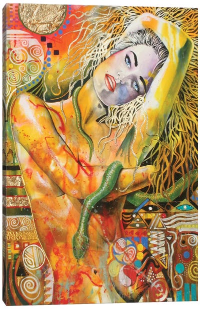 Ode To Klimt Canvas Art Print - Graeme Stevenson