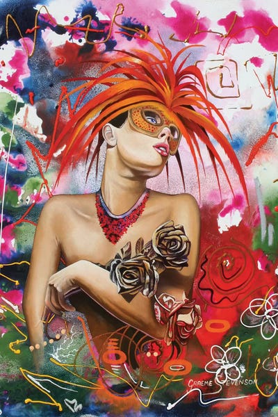 Rainbow Girl by Graeme Stevenson acrylic art print