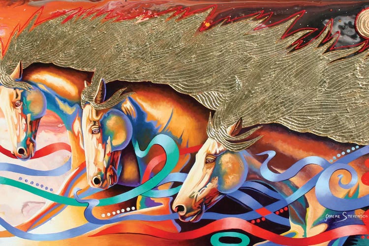 Stallions Of The Gods by Graeme Stevenson wall art