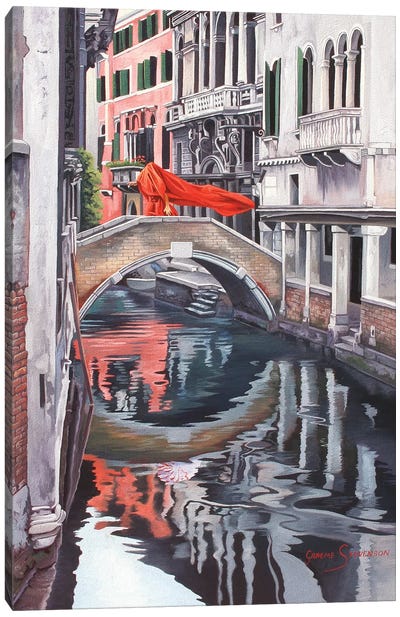 The Blood Of Venice Canvas Art Print - Graeme Stevenson