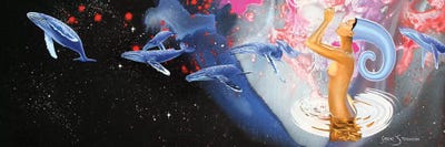 Universal Waters by Graeme Stevenson framed canvas print