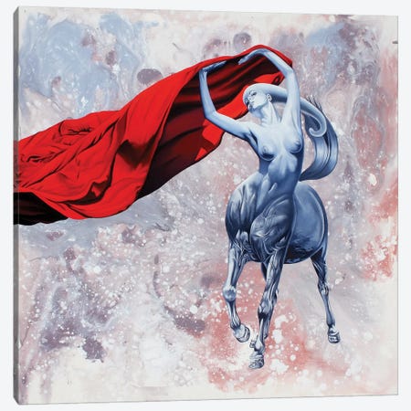 Unveiling The Stallion Queen Canvas Print #GST70} by Graeme Stevenson Art Print