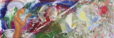 Water Is Life  by Graeme Stevenson framed canvas print