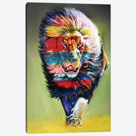 The Rainbow Hunter Canvas Print #GST98} by Graeme Stevenson Art Print