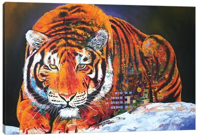 The Stalk Canvas Art Print - Tiger Art
