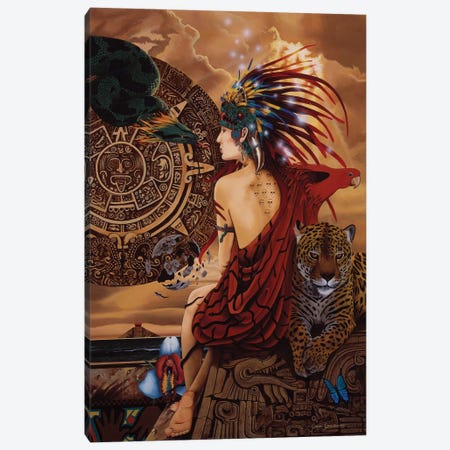 Aztec Dawn Canvas Print #GST9} by Graeme Stevenson Canvas Art
