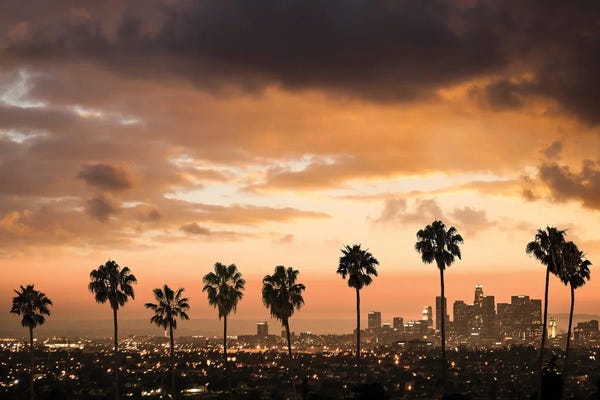 City Sunrises & Sunsets: Palm Drive Los Angeles by GS Photo