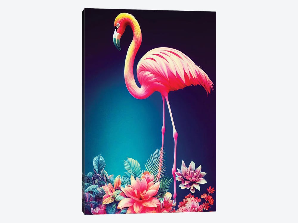 Colourful Flamingo by Gloria Sánchez 1-piece Art Print