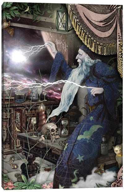 Eternal Wisdom Canvas Art Print - Wizard Art