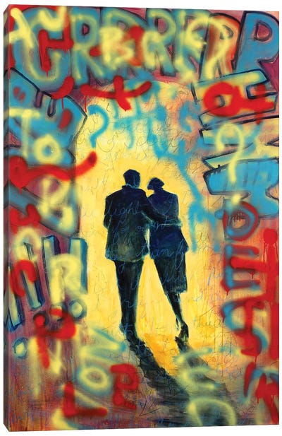 In The Mood For Love Canvas Art Print - Expressive Street Art