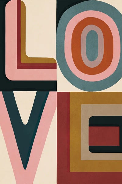 Minimalist Kitchen: Love Geometric Typography by Gaite