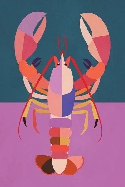 Minimalist Kitchen: Abstract Lobster by Gaite