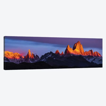 Argentina, Patagonia, Sunrise, colorful Canvas Print #GTH10} by George Theodore Canvas Art