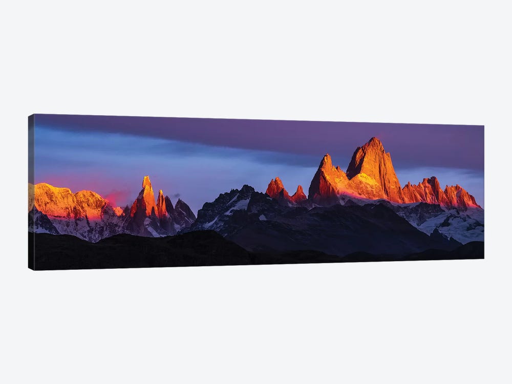 Argentina, Patagonia, Sunrise, colorful by George Theodore 1-piece Canvas Art Print