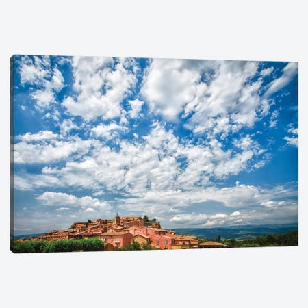 France, Provence, Roussillon, village view Canvas Print #GTH13} by George Theodore Canvas Art
